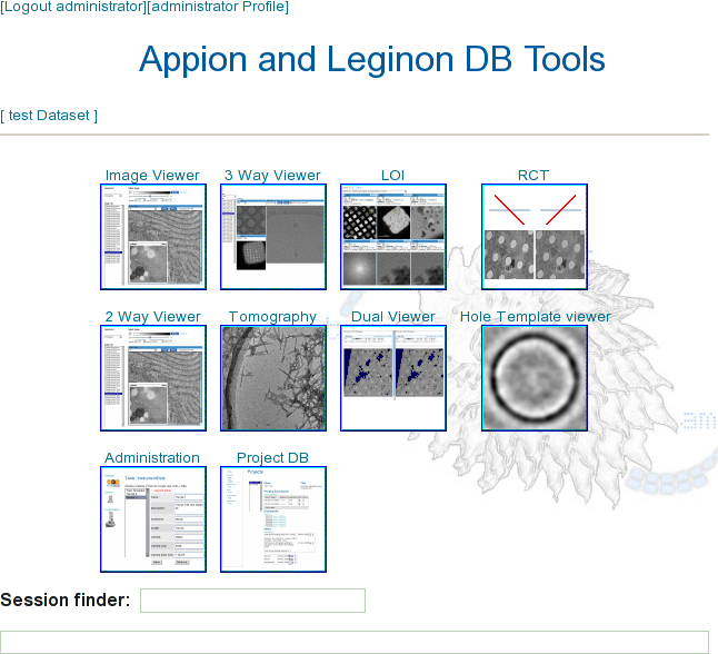 Default layout for administrator