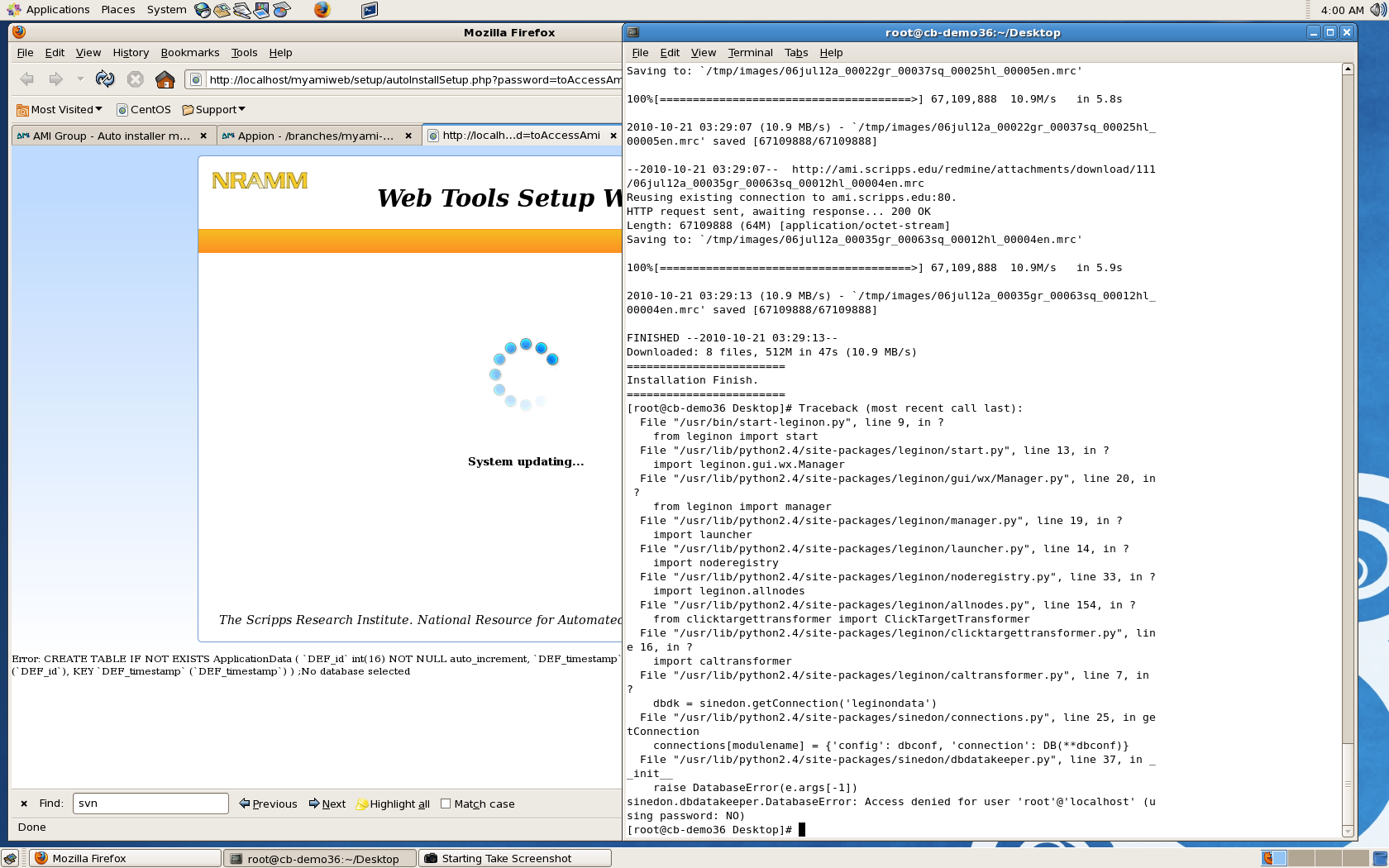 Database already configured.
